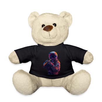 Astronaut Flute - Teddy Bear - black - Front