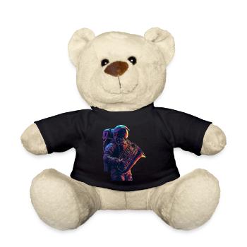 Astronaut Tuba - Teddy Bear - black - Front