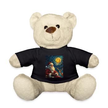 Weihnachtsmann Frauen Männer Kinder Weihnachten - Teddy - Schwarz - Vorne