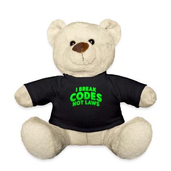 Cybersicherheitsexpertise von ethischen Hackern - Teddy - Schwarz - Vorne