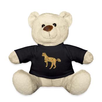Chinese Crested Geometric - Teddy Bear - black - Front