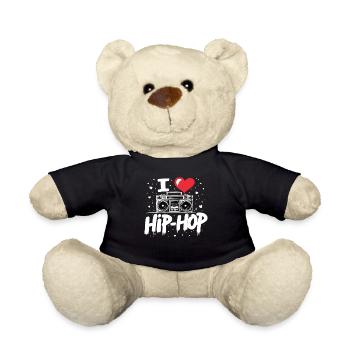 I Love Hip Hop Hip Hop Music Hip Hop Boombox Rap - Teddy Bear - black - Front