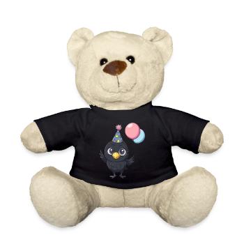 Corbeau Corbeau Anniversaire Bande dessinée Mignon - Nounours - noir - Devant