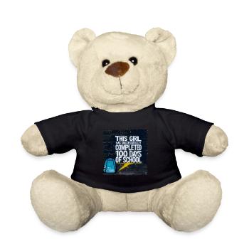 Tenue drôle professeur & élève 100 jours d’école - Nounours - noir - Devant