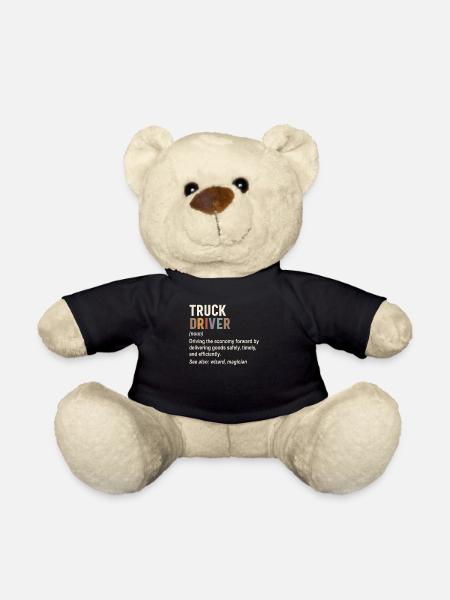 Truck Driver - Teddy Bear - black