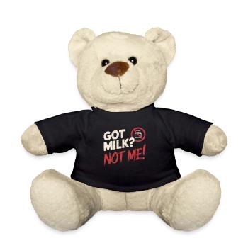 Lactose intolerance Lactose intolerant - Teddy Bear - black - Front