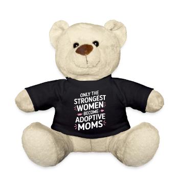 Lustige Adoption Mama Gotcha Tagespflege Mutter - Teddy - Schwarz - Vorne