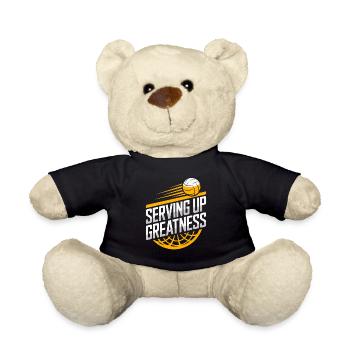 Volleyballspieler Und Fan Spike Servieren - Teddy - Schwarz - Vorne