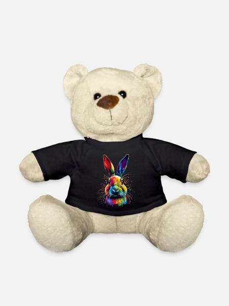 Hase Kaninchen Liebhaber Feldhase Bunny Süße Hasen - Teddy - Schwarz
