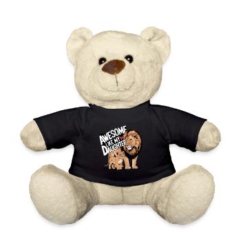 Awesome Like My Daughter Dad Vatertag & Muttertag - Teddy - Schwarz - Vorne