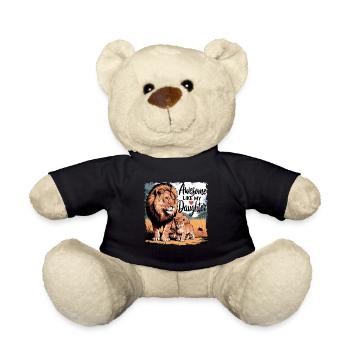 Awesome Like My Daughter Dad Vatertag & Muttertag - Teddy - Schwarz - Vorne