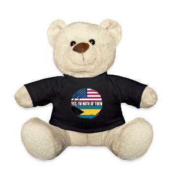 Bahamas Île des Caraïbes Cadeau d’été de l’Atlantique - Nounours - noir - Devant