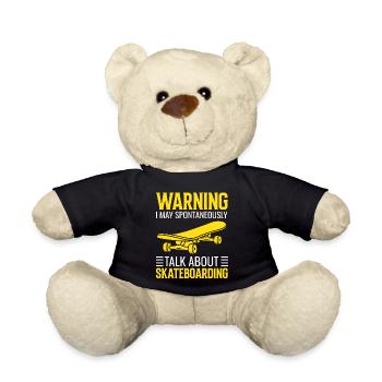 Ich kann spontan über lustige - Teddy - Schwarz - Vorne