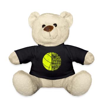 Je peux tout faire grâce au volleyball - Nounours - noir - Devant