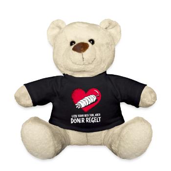 Love hurts separation Valentine's Day kebab regulates - Teddy Bear - black - Front
