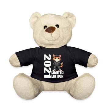 Limited Edition 2021 Birthday 2021 Born - Teddy Bear - black - Front