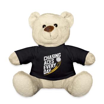 Volleyballspieler Und Fan Spike Servieren - Teddy - Schwarz - Vorne