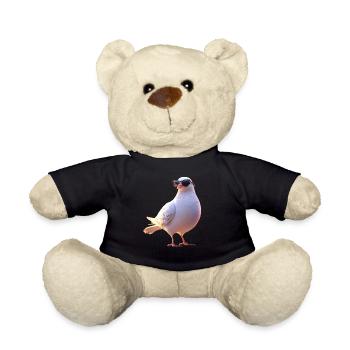 Pigeon Blanc Pigeon de ville Pigeon ramier Colombes blanches - Nounours - noir - Devant