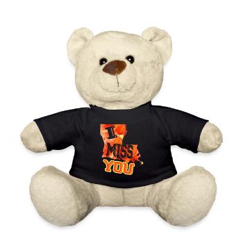 I Miss Louisiana - Teddy Bear - black - Front