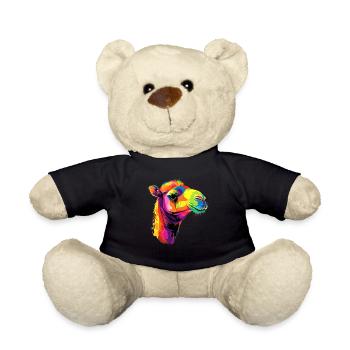 Kamel Dromedar Trampeltier Camel Geschenk Kamele - Teddy - Schwarz - Vorne