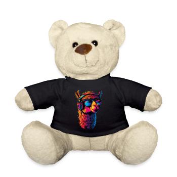 Alpaca Sweet Llama Farm Life Is Better With Alpacas - Teddy Bear - black - Front
