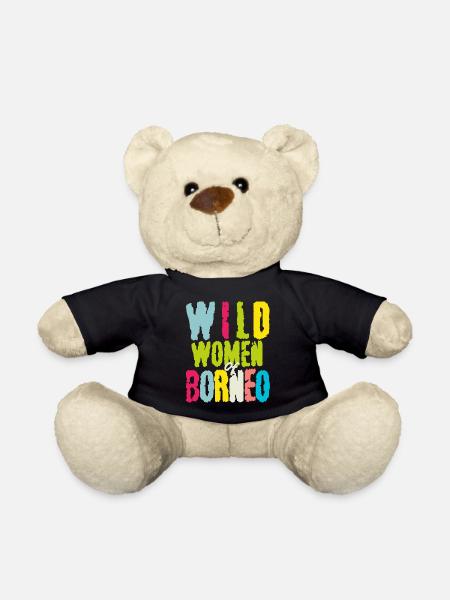 wilde Frau von Borneo Malaysian Asien insel - Teddy - Schwarz