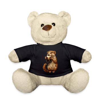 Hermelin Bier - Teddy - Schwarz - Vorne