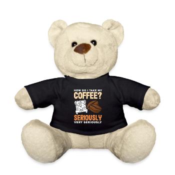 Kaffee Liebhaber Frage: Sehr Ernst Nehmen - Teddy - Schwarz - Vorne