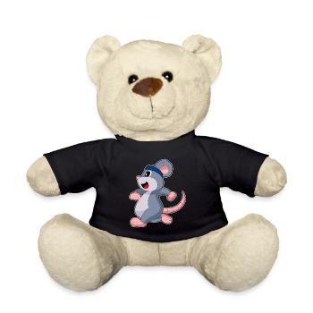 Mouse Jogger Jogging Sport - Teddy Bear - black - Front
