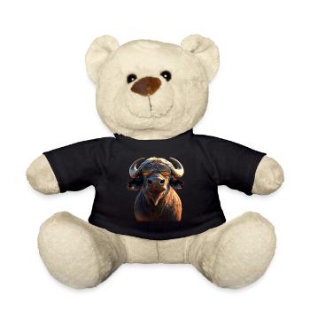 Buffalo Cape Buffalo Safari African Buffalo - Teddy Bear - black - Front