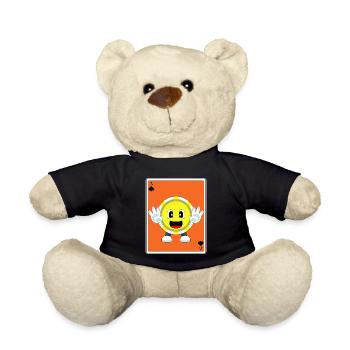 Poker Poker Chips Poker Cards - Teddy Bear - black - Front