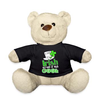 St Patrick's Day Irish Before It Was Cool - Teddy Bear - black - Front