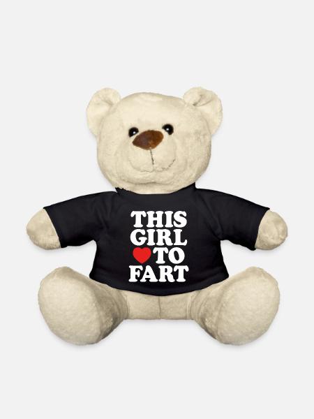 J’adore péter des blagues drôles de phrases de pet - Nounours - noir