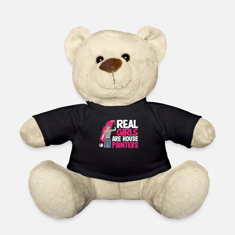 Echte Mädchen Sind Hausmalerinnen - Teddy - Schwarz