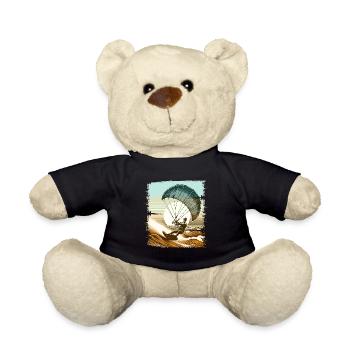 Kitesurfen Kitesurf Kitesurfer Kiteboard - Teddy - Schwarz - Vorne
