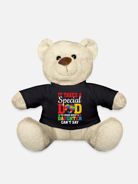 Il faut un papa spécial pour entendre Puzzle Ribbon - Nounours - noir