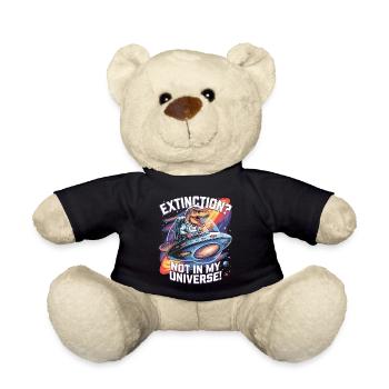 Aussterben? Nicht in meinem Universum - Dino Astronaut - Teddy - Schwarz - Vorne