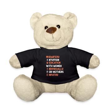 Midwife Intuition Education Women - Teddy Bear - black - Front