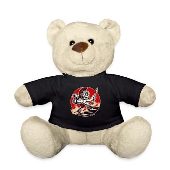 Fröhlicher römischer Soldat wandert - Teddy - Schwarz - Vorne
