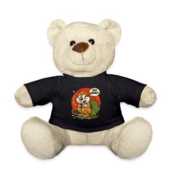 L’écureuil fait une pause derrière la brousse, va-t’en ! - Nounours - noir - Devant