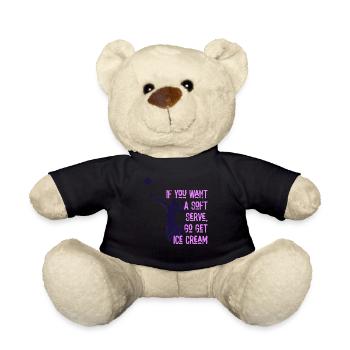 Wenn Sie ein Softeis wollen, holen Sie sich Eis - Teddy - Schwarz - Vorne