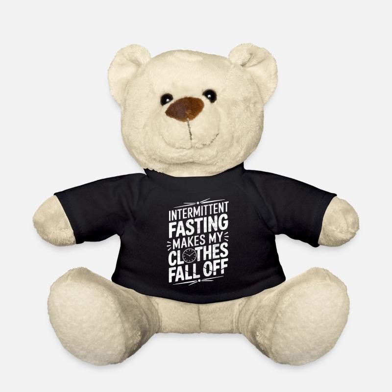 Intervallfasten Intermittierendes Fasten - Teddy - Schwarz