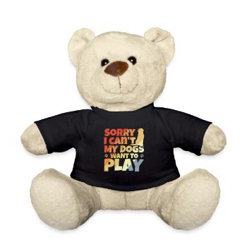Hundehalter Witz - Teddy - Schwarz - Vorne