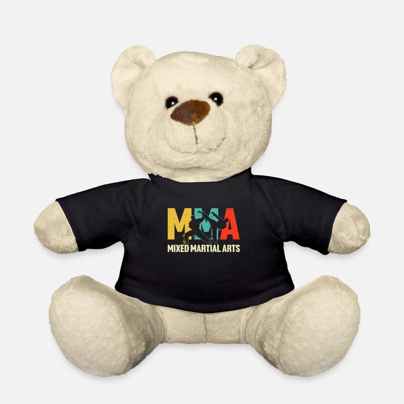 Rétro MMA Combattant Grappling Sport de combat Mixte - Nounours - noir