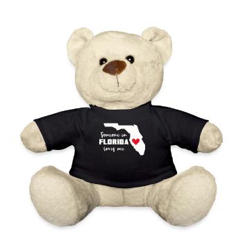 Quelqu’un en Floride m’aime - Nounours - noir - Devant