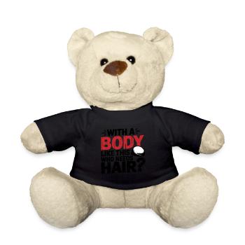 Bald men dad With a body like this who needs hair - Teddy - Schwarz - Vorne