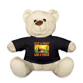 J’ai un cœur comme un camion - Nounours - noir - Devant