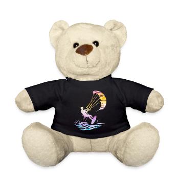 Kitesurf Océan Wave Surf Kiteboarder - Nounours - noir - Devant