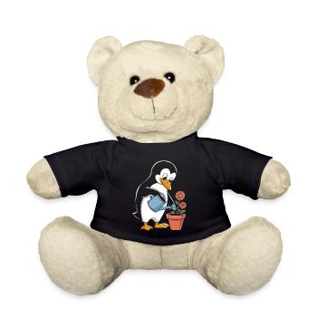 Pingouin jardinier Jardin Le bonheur des jardiniers - Nounours - noir - Devant