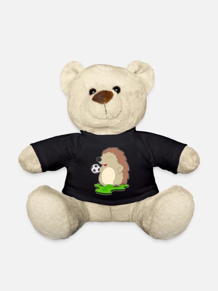 Igel Fußballspieler Fußball - Teddy - Schwarz